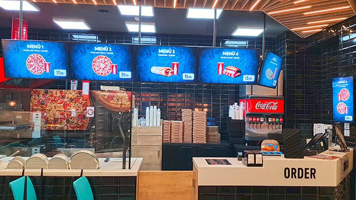 Dominos Pizza Menuboard